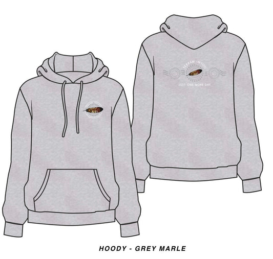 Yeeram-Nyoo: Just One More Day Grey Marle Hoodie